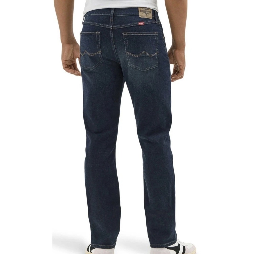 Wrangler Five Star Premium Jeans Mens 38x32 Blue Dark Wash Regular Straight Fit